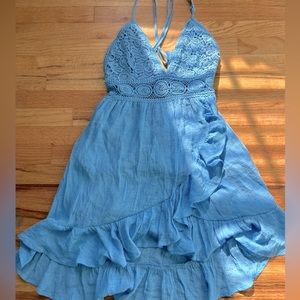Dress Day dress| lace waist dress| size M | New with tag| light blue| Dress Day